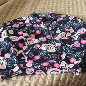 Floral Fleece Pullover